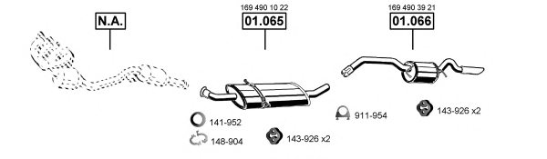 ASMET ME010128 Exhaust System